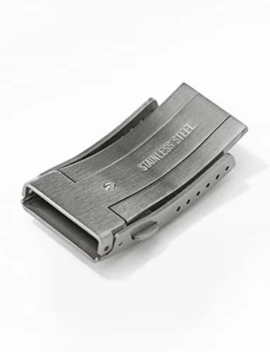 watchdives Watch Buckle 18mm Stainless Steel Silver Fold Safety Clasp | Durable & Adjustable thumbnail 3