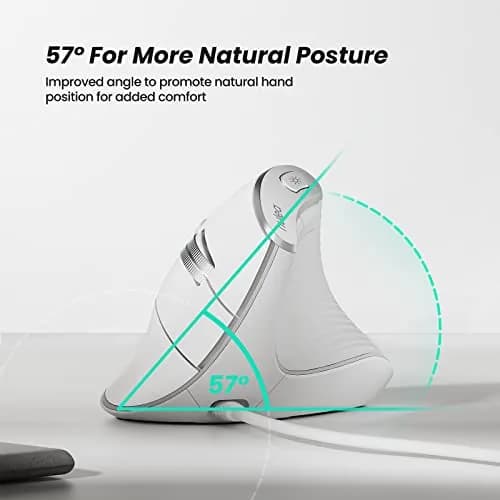 Nulea M504 Wired Vertical Ergonomic Mouse with 4-Level DPI & 11 RGB Modes | 191g (0.42 lb) thumbnail 3