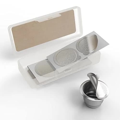 Triplot Reusable Coffee Pods for Nespresso OriginalLine (1 Capsule + 50 Lids) | Stainless Steel Filter thumbnail 2