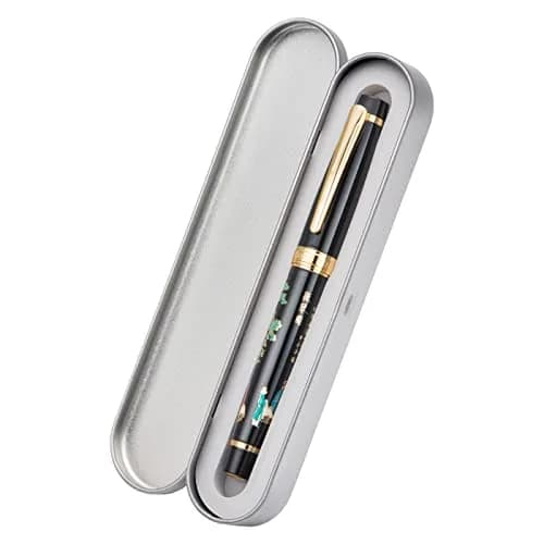 HONG DIAN 231 Chinese Classical Fountain Pen Fine Gold Nib 0.5mm (136mm) | Smooth Writing Pen with Ink Converter thumbnail 3