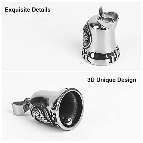 Omoojee Eagle Bell for Luck & Safe Drive | Metal Motorcycle & Bicycle Accessory thumbnail 2