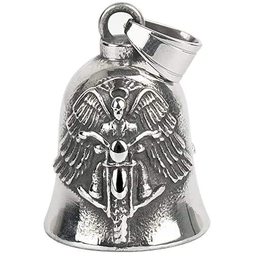 Omoojee Motorcycle Angel Bell for Luck, Drive Safe Cycling Bell for Bikers Riders | Unique 3D Design, Wide Use thumbnail 1