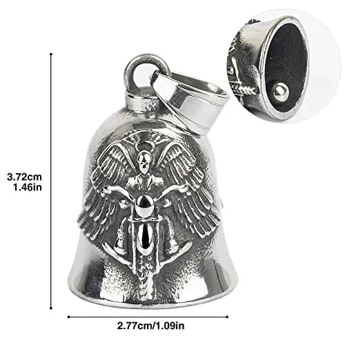 Omoojee Motorcycle Angel Bell for Luck, Drive Safe Cycling Bell for Bikers Riders | Unique 3D Design, Wide Use thumbnail 4