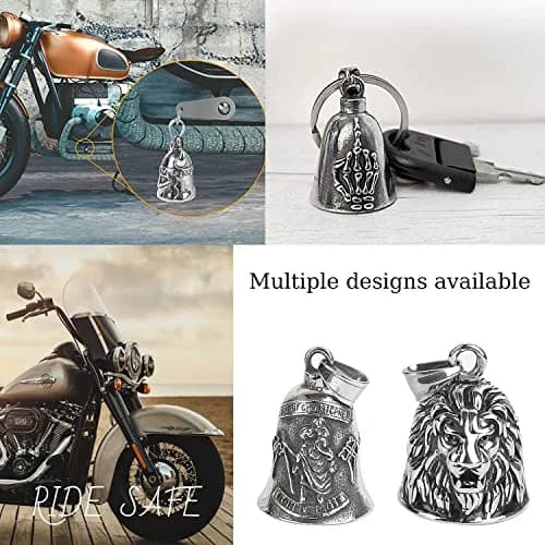 Omoojee Motorcycle Angel Bell for Luck, Drive Safe Cycling Bell for Bikers Riders | Unique 3D Design, Wide Use thumbnail 7