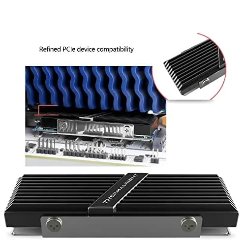 Thermalright TR-M.2 2280 Heatsink for SSD Cooling | Aluminum, High Performance, Black thumbnail 4