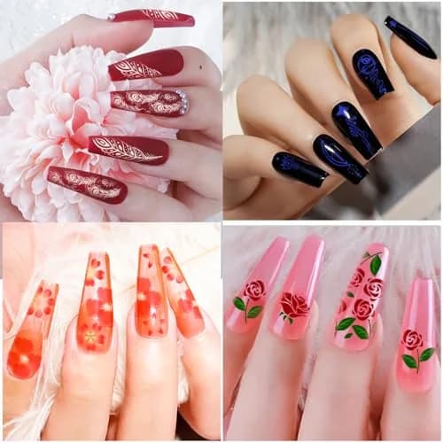 Biutee 15PCS Nail Stamping Plates Set with Silicone Stamper & Scraper | Professional DIY Manicure Tool Kit thumbnail 9