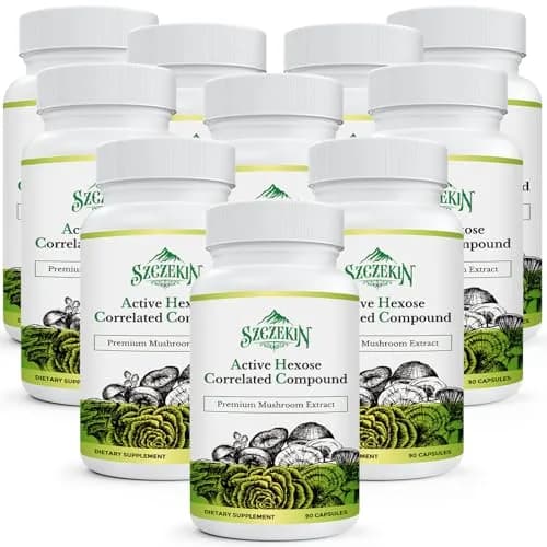 SZCZEKIN Active Hexose Correlated Compound 1500 mg Supplement | Immune & Liver Support with Mushroom Extracts (90 Veggie Capsules) thumbnail 1