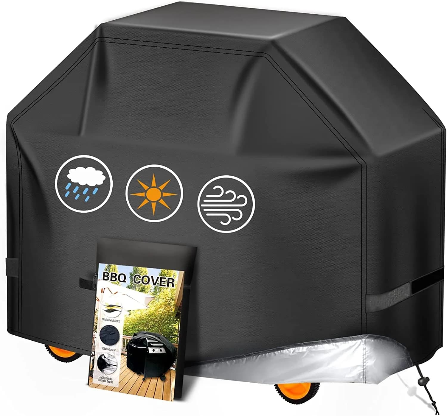 Aoretic 48 inch Grill Cover | Waterproof, Anti-UV, Windproof for Outdoor Grills