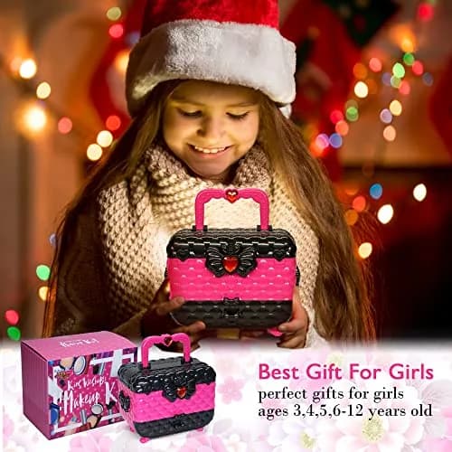 Mrabbitoo Kids Makeup Set Rose 57 Pcs | Pretend Play Toy for Girls Ages 3-12 thumbnail 6