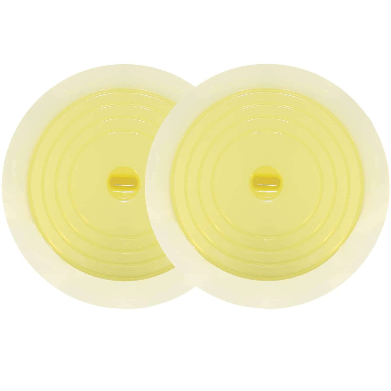 V-TOP Bathtub Drain Plug 6" Large Silicone Tub Stopper 2 Pack | Flat Suction Cover for Kitchen Bathroom Laundry