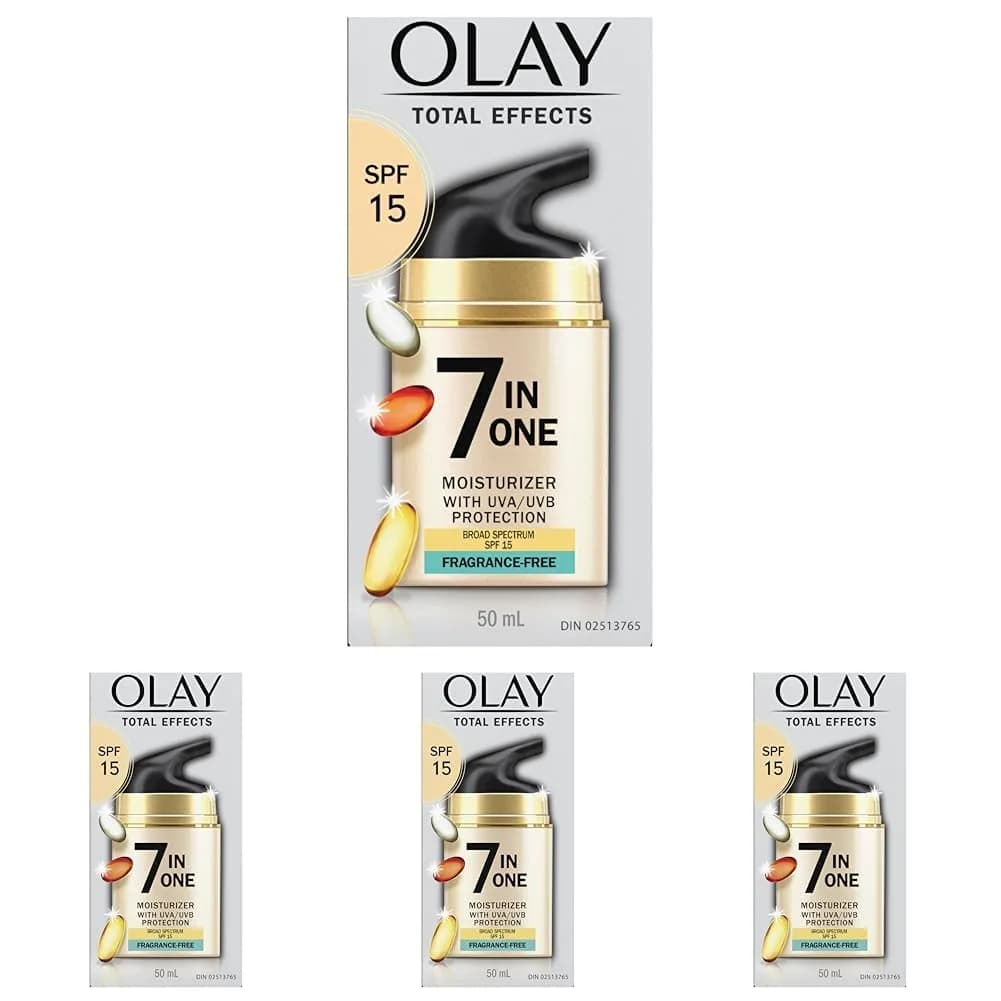 Olay Total Effects 7-in-1 Anti-Aging Face Moisturizer SPF 15 50ml | Fragrance-Free, Skin Revitalizer — SPF 15