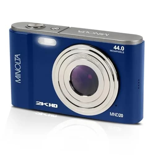 Minolta MND20 44MP Digital Camera in Blue | 2.7K Ultra HD Video & 16X Digital Zoom thumbnail 1