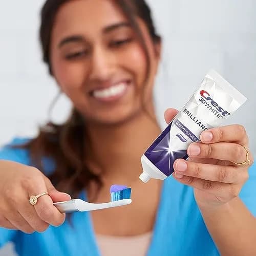 Crest 3D White Brilliance Purple Toothpaste 10.5 oz (3.5 oz Tubes) | 100% More Surface Stain Removal thumbnail 5