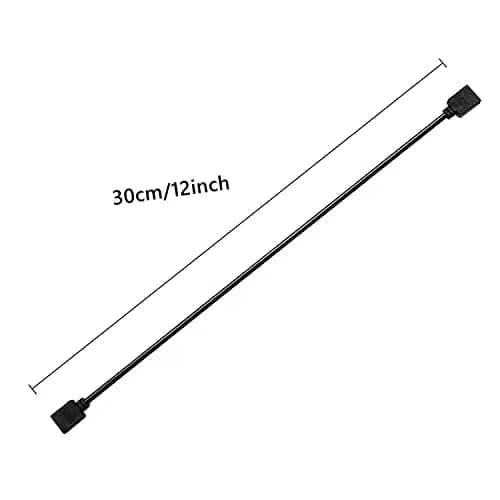 Yakuri 5V Argb 3-Pin Extension Cable 12inch | RGB Interface Extension for Motherboards thumbnail 4