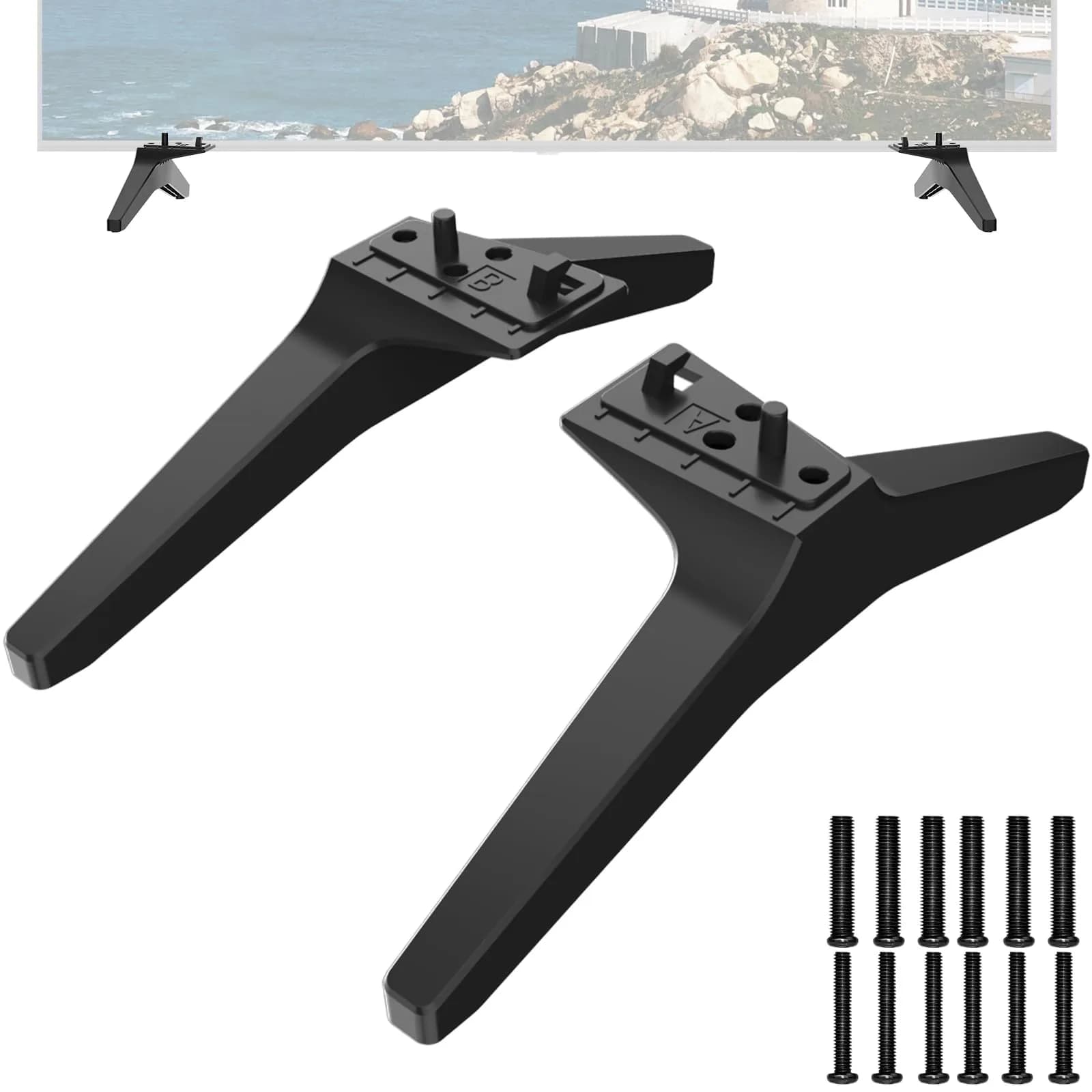 Maozhren TV Stand Legs for LG 60-65 Inch TVs | MAM643875 Replacement Base with Screws