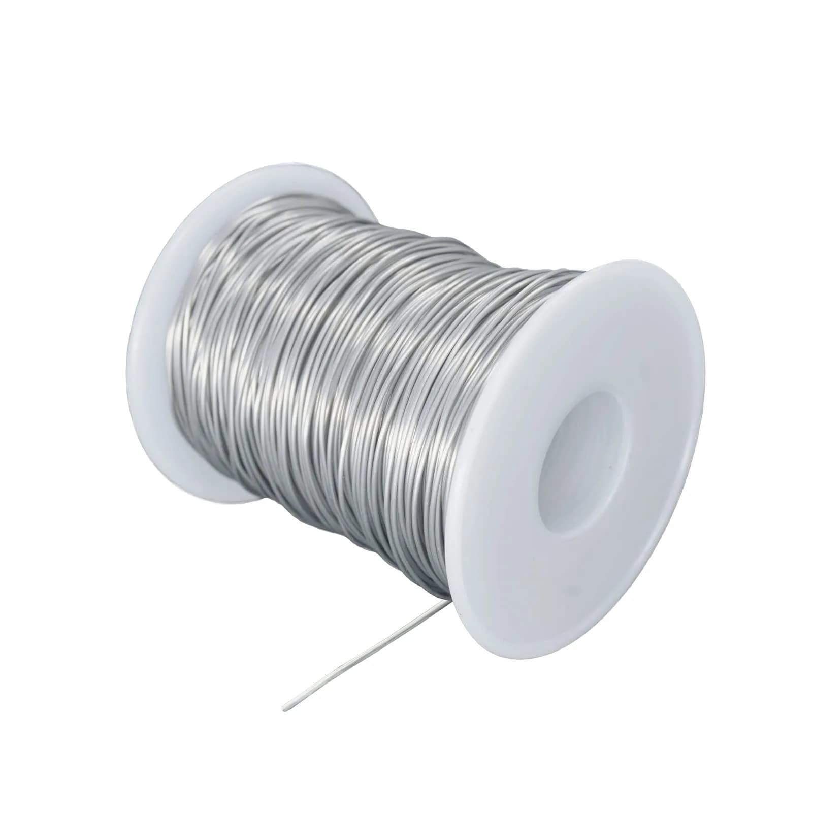 Yountiger 304 Stainless Steel Wire 0.8mm (20 Gauge) 100m (328 Ft) Silver | Jewelry Making & Crafts — Stainless Steel