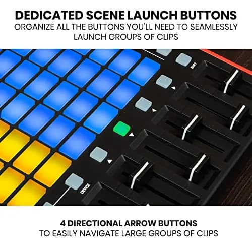 Akai Professional APC Mini MK2 USB MIDI Pad Controller | 64 RGB Pads, 9 Faders, Ableton Live Lite Included thumbnail 5