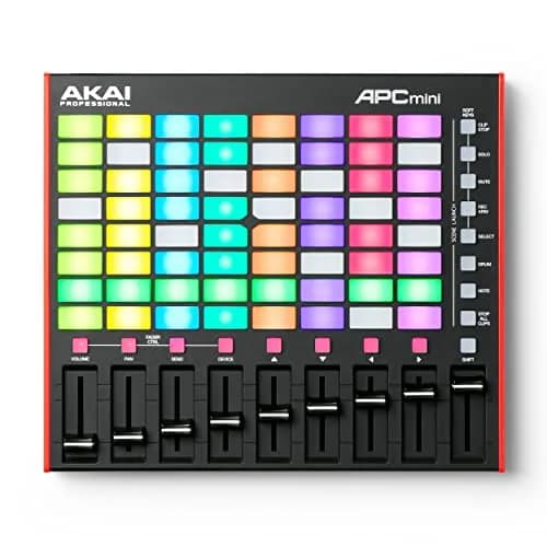 Akai Professional APC Mini MK2 USB MIDI Pad Controller | 64 RGB Pads, 9 Faders, Ableton Live Lite Included thumbnail 9