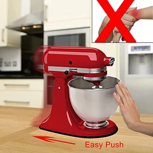 Oudizz Sliding Mats for Kitchen aid Head Stand Mixer 4.5-5 Qt | Protect & Move Heavy Appliances thumbnail 4