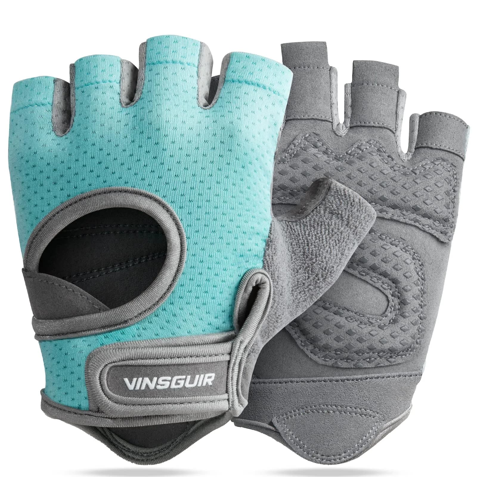 VINSGUIR Workout Gloves for Women and Men | Breathable & Padded Weight Lifting Gloves