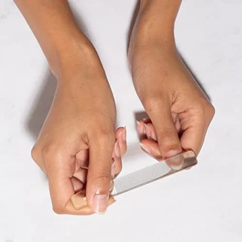 Tweezerman Glass Nail Buffer | Gentle, Durable & Reusable Nail Shine Tool in Blue, Gold, Rose Gold, Pink, Purple, Stainless Steel thumbnail 3