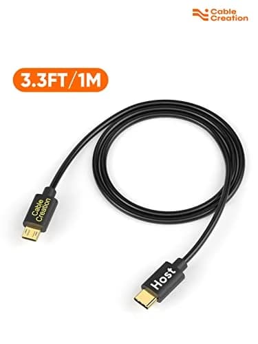 CableCreation USB C to Micro USB Cable, 480Mbps Data, OTG Cord, 1M | Braided, Fast Charging thumbnail 7