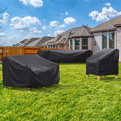 BROSYDA Waterproof Outdoor Couch Cover 88"L×33"D×32"H | Heavy-duty UV & Rain Resistant Sofa Cover thumbnail 7