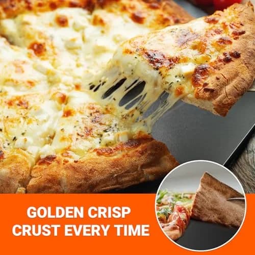 Onlyfire 16"x14" Pizza Steel Baking Sheet for Oven BBQ Grill – Crispy Crust thumbnail 4