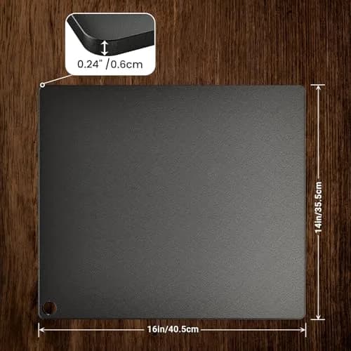 Onlyfire 16"x14" Pizza Steel Baking Sheet for Oven BBQ Grill – Crispy Crust thumbnail 2