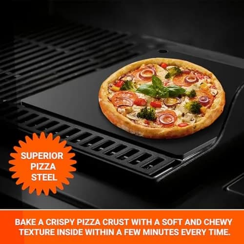 Onlyfire 16"x14" Pizza Steel Baking Sheet for Oven BBQ Grill – Crispy Crust thumbnail 3
