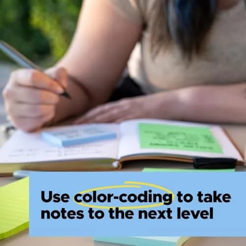 Post-it 100% Recycled Super Sticky Notes 3 x 3 in Oasis Collection (12 Pads, 70 Sheets/Pad) | Acid-Free Paper thumbnail 7
