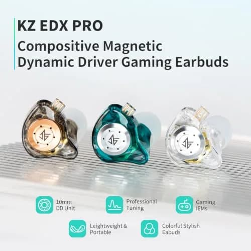 keephifi KZ EDX Pro in Ear Monitor Headphones 10mm Dual DD | HiFi Stereo Sound thumbnail 4