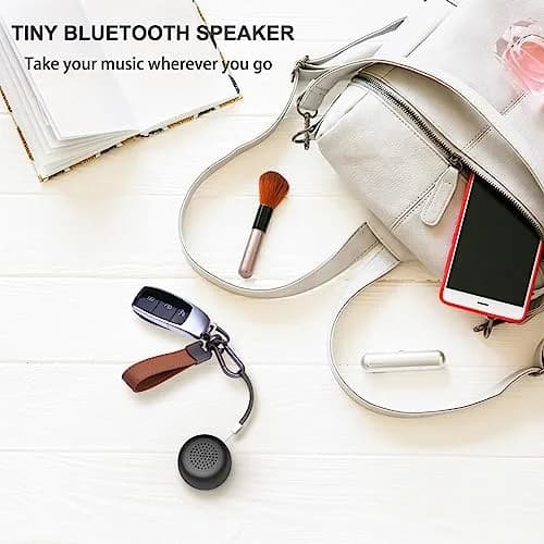 LEICEX Mini Bluetooth Speaker, Tiny Portable Bluetooth 5.0 Speaker with Lanyard | 21g (0.74 oz) thumbnail 5