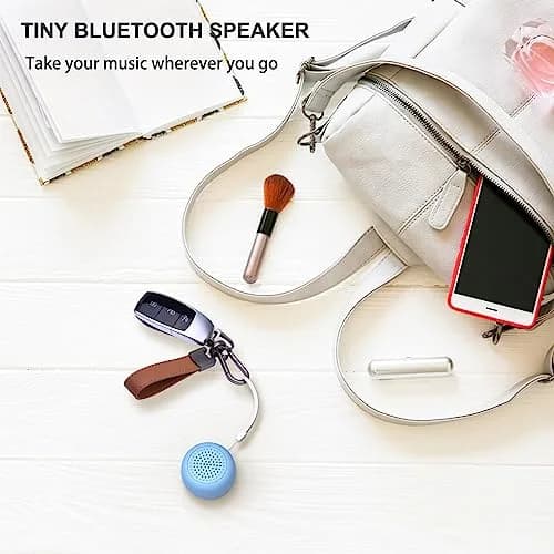LEICEX Tiny Travel Bluetooth Speaker | Ultra-Portable Mini Speaker with Lanyard & USB-C, 4-Hour Playtime thumbnail 5
