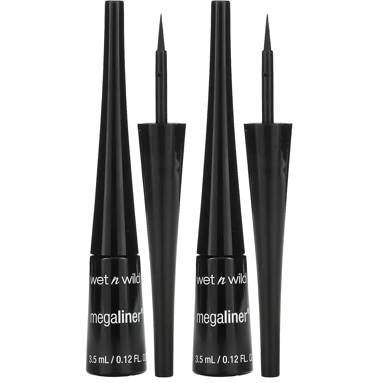 wet n wild MegaLiner Liquid Eyeliner - Black (Packaging) - Pack of 2 - main product image