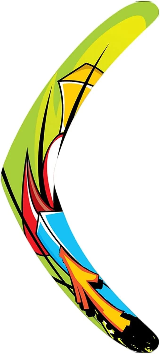 Inborntrait V-Shaped Boomerang for Kids & Adults, Soft Foam Returning Boomerang | Green-Arrow Style for Outdoor Fun