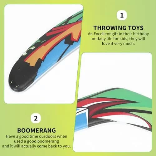 Inborntrait V-Shaped Boomerang for Kids & Adults, Soft Foam Returning Boomerang | Green-Arrow Style for Outdoor Fun thumbnail 3