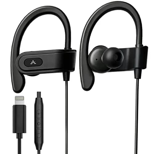 Avantree L171 Lightning Wired Earbuds with Microphone & Volume Control | Compatible with iPhone 11-14, MFi Certified, Sport & Running Headphones thumbnail 1