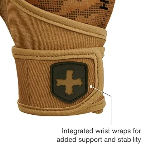 Harbinger Pro Wristwrap Gloves 2.0 Men's Tan Camo X-Large | Weightlifting Gloves with Wrist Support thumbnail 4