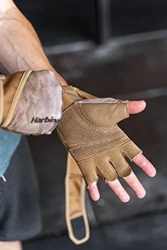 Harbinger Pro Wristwrap Gloves 2.0 Men's Tan Camo X-Large | Weightlifting Gloves with Wrist Support thumbnail 9