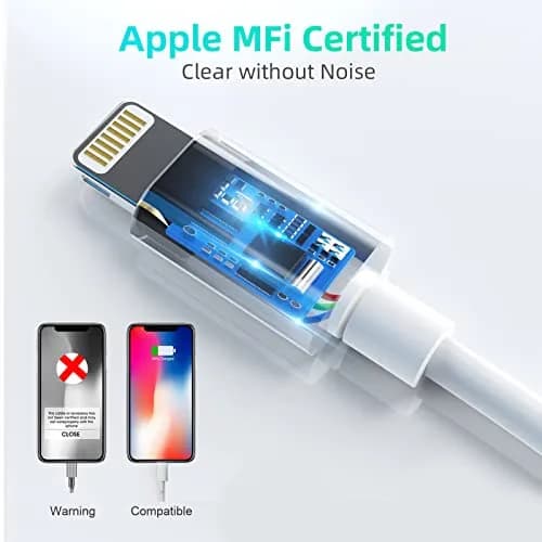 MTAKYA 3-in-1 Lightning USB Auxiliary Adapter with 3.5mm Jack & Charging Port | MFi Certified thumbnail 5