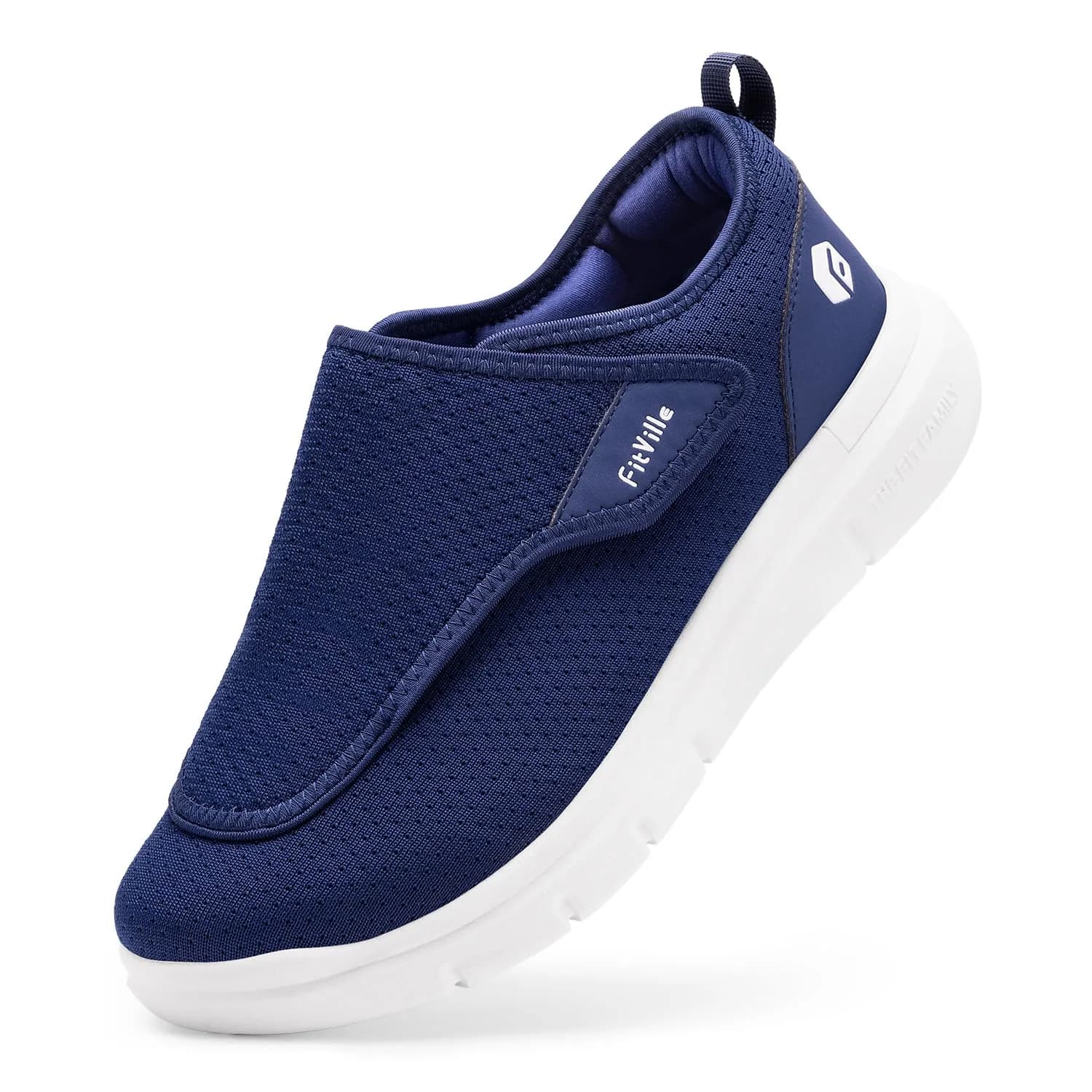 FitVille Diabetic Shoes for Men Extra Wide Slip-on Shoes for Swollen Feet | Support & Comfort for Elderly - main product image