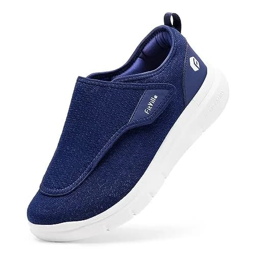 FitVille Diabetic Shoes for Men Extra Wide Slip-on Shoes for Swollen Feet | Support & Comfort for Elderly thumbnail 1