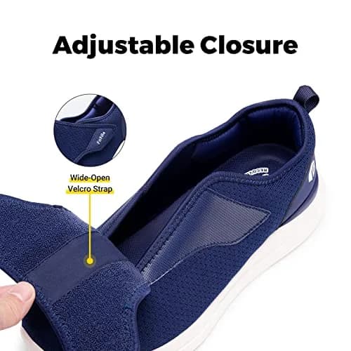 FitVille Diabetic Shoes for Men Extra Wide Slip-on Shoes for Swollen Feet | Support & Comfort for Elderly thumbnail 3