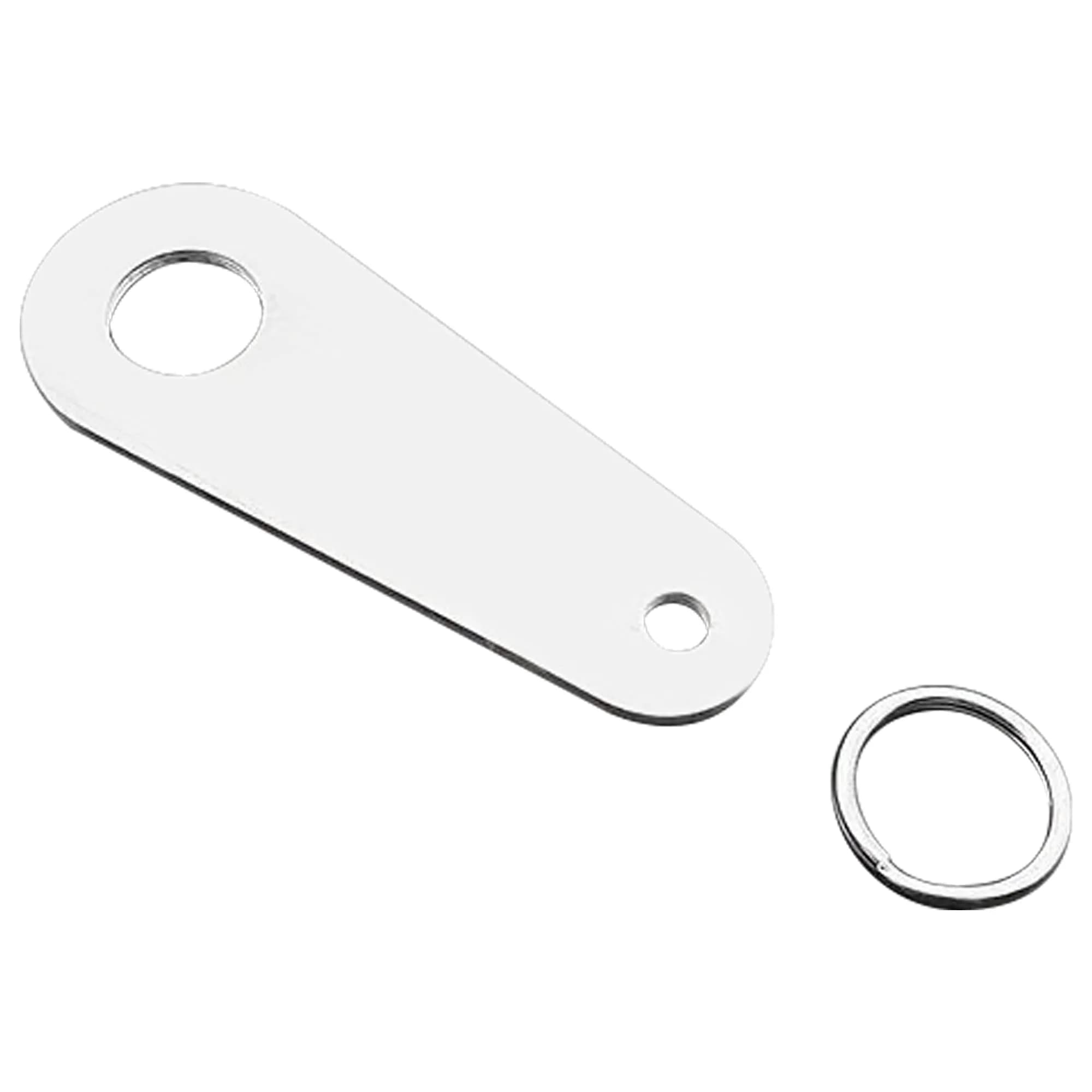 Omoojee Motorcycle Bell Hanger & Split Ring | Silver, Fits Most Bells, Durable Stainless Steel