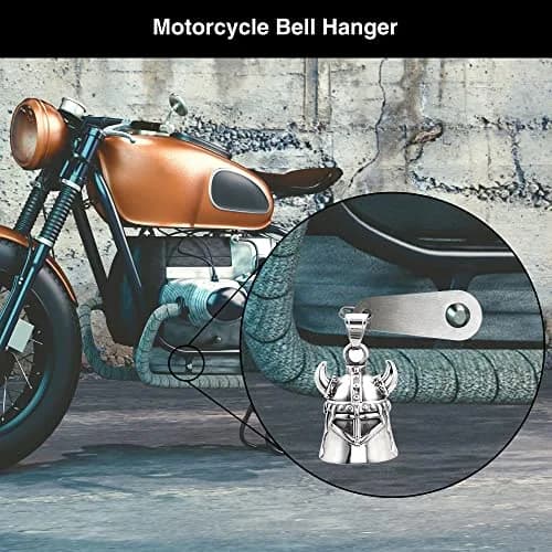 Omoojee Motorcycle Bell Hanger & Split Ring | Silver, Fits Most Bells, Durable Stainless Steel thumbnail 4