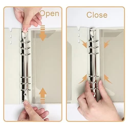 CAGIE A7 Binder 6 Ring Refillable Notebook with Dividers & Pockets | Office & School Supplies thumbnail 10