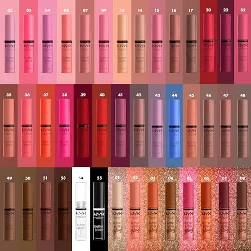 NYX PROFESSIONAL MAKEUP Butter Gloss Lip Gloss - Marshmallow (Muted Lilac) 0.27 Fl Oz (Pack of 2) | Sheer to Medium Coverage thumbnail 5