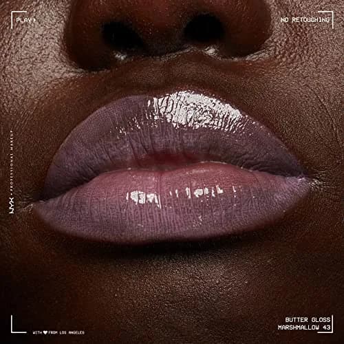 NYX PROFESSIONAL MAKEUP Butter Gloss Lip Gloss - Marshmallow (Muted Lilac) 0.27 Fl Oz (Pack of 2) | Sheer to Medium Coverage thumbnail 7