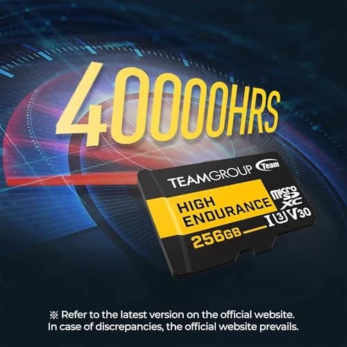 TEAMGROUP High Endurance 128GB Micro SDXC U3 V30 5-Pack | Designed for Monitoring & 4K Video thumbnail 2
